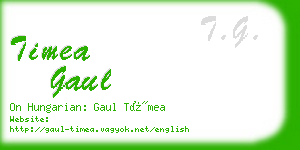 timea gaul business card